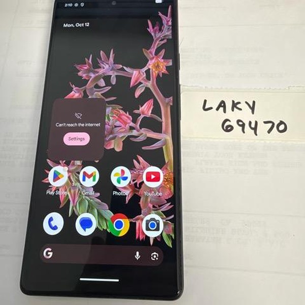Google Pixel 6 - Verizon, 128 GB, Black, 8 GB, G9S9B, mmWave