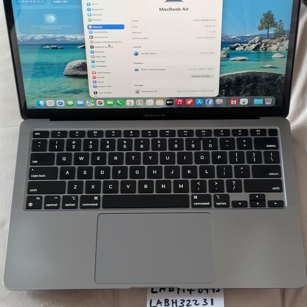 MacBook Air 2020 - 13 inch - 512 GB, Gray, 8 GB, Apple M1