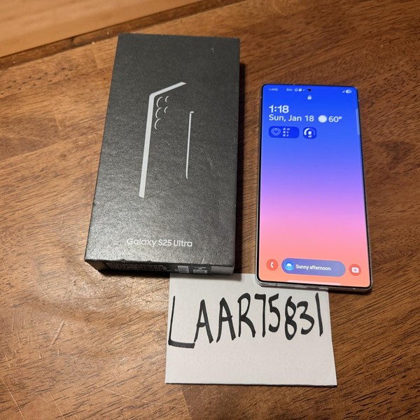 Samsung Galaxy S25 Ultra - Unlocked, Whitesilver, 512 GB, 12 GB, SM-S938U1