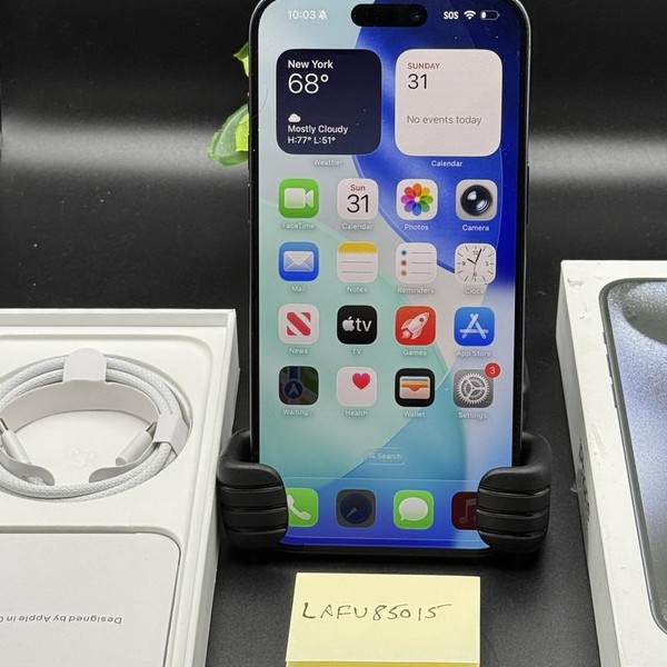 Apple iPhone 15 Pro Max - Unlocked, 256 GB, Blue, A2849