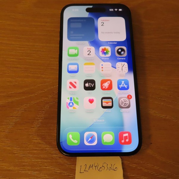 Apple iPhone 15 - T-Mobile, 128 GB, Black, A2846