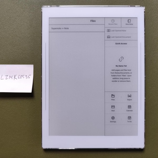 Ratta Supernote Nomad A6 X2 - Clear