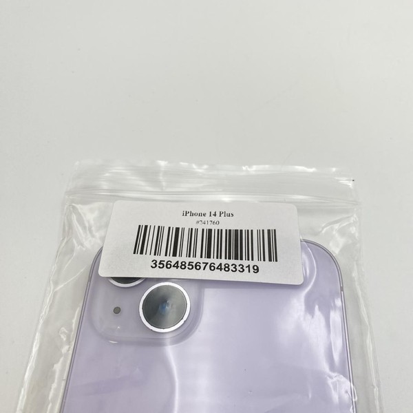 Apple iPhone 14 Plus - Unlocked, 256 GB, Purple, A2632