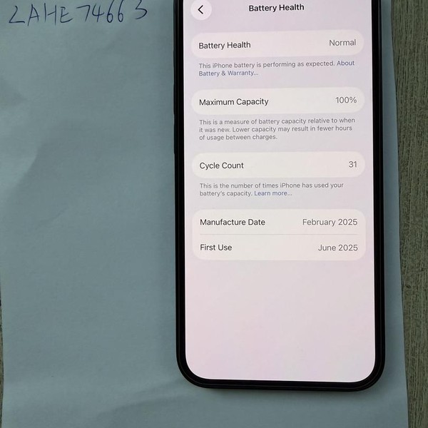 Apple iPhone 16e - Unlocked, 128 GB, Black, A3212