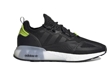 adidas ZX 2K Boost Black Semi-Solar Slime for sale