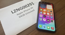 Good
													Apple iPhone Xr - Unlocked, Black, 64 GB, A1984, photo 1 of 5