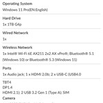 New Lenovo ThinkPad X1 Carbon (11th Gen) - 1 TB, Black, 32 GB, Intel Core i7