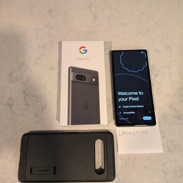 Google Pixel 7a - Google Fi, 128 GB, Charcoal, 8 GB, GWKK3