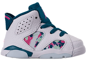 Jordan 6 Retro White Laser Fuchsia Green Abyss (TD) for sale