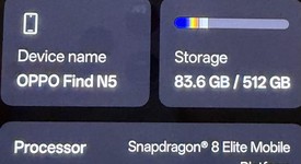 Mint
													Oppo Find N5 - Unlocked Non-US, Cosmic Black, 512 GB, 16 GB, photo 5 of 16