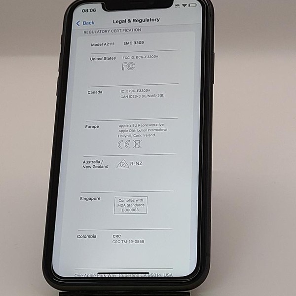 Apple iPhone 11 - AT&T, 64 GB, Black, A2111