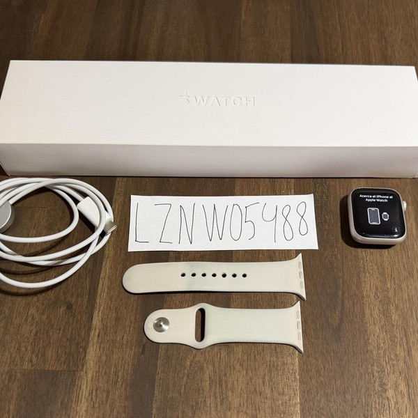 Apple Watch Series 7 45mm - Unlocked, Starlight, A2477 - Cellular, Aluminum