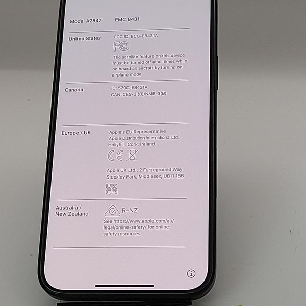 Apple iPhone 15 Plus - AT&T, 128 GB, Black, A2847