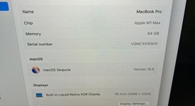 Mint
													MacBook Pro 2021 - 16" - Apple M1 Max, Gray, 1 TB, 64 GB, photo 4 of 16