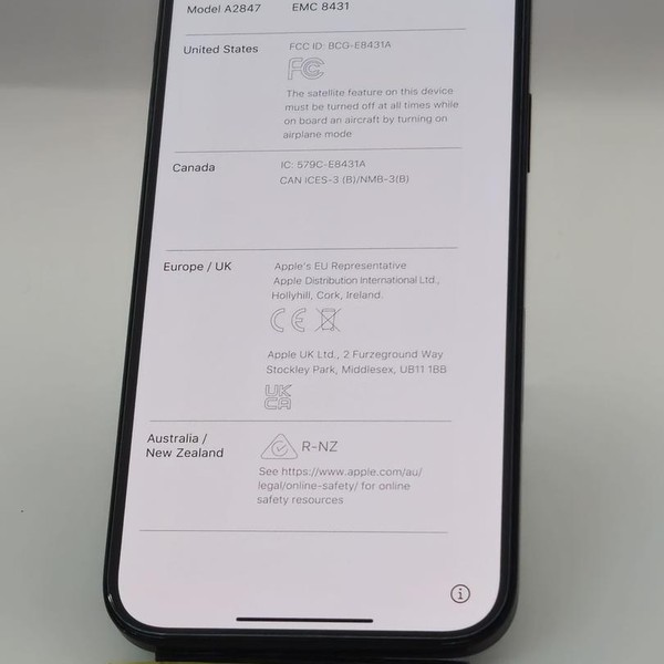 Apple iPhone 15 Plus - Unlocked, 128 GB, Black, A2847