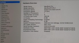 Good
													MacBook Pro 2019 - 13" - I5, Gray, 256 GB, 8 GB, photo 4 of 9