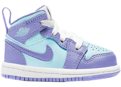 Jordan 1 Mid Purple Aqua (TD) for sale
