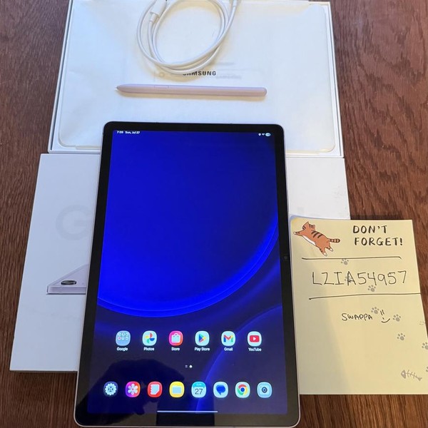 Samsung Galaxy Tab S9 FE - Wi-Fi, 128 GB, Lavender, 6 GB
