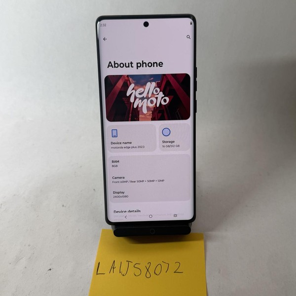 Motorola Edge Plus (2023) - Dish Wireless, 512 GB, Black, 8 GB