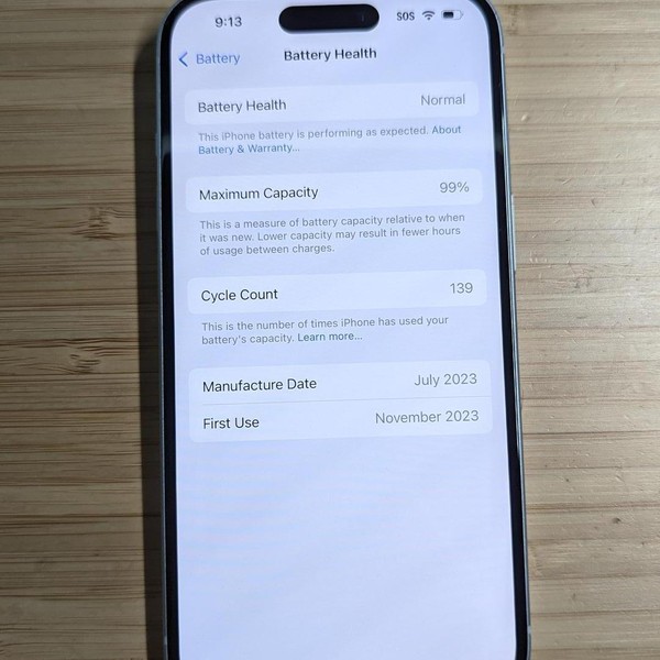 Apple iPhone 15 - Unlocked, 128 GB, Blue, A2846