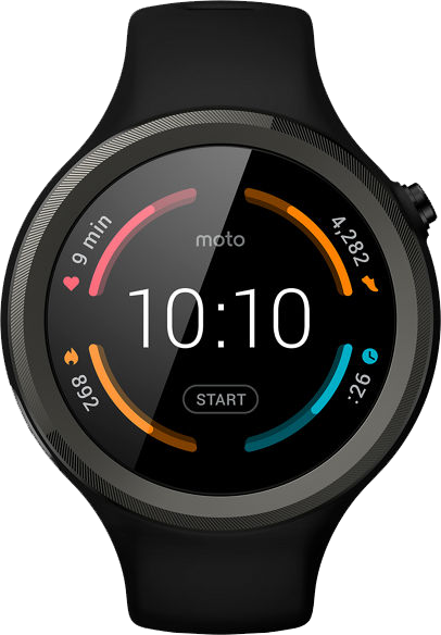 Moto 360 Sport - 4 GB, Black