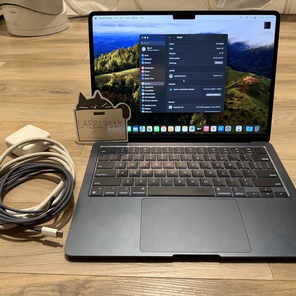 MacBook Air 2022 (M2) - 13 inch - Apple M2, Midnight, 512 GB, 16 GB