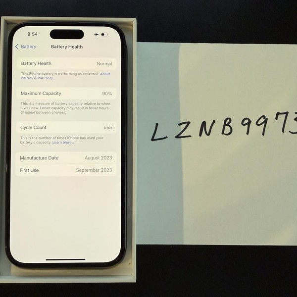 Apple iPhone 15 - Unlocked, 128 GB, Black, A2846