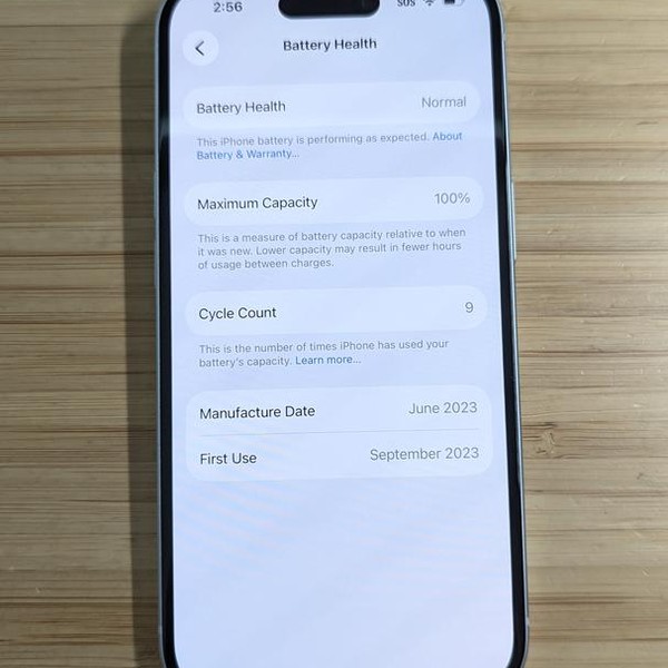 Apple iPhone 15 - Unlocked, 128 GB, Blue, A2846