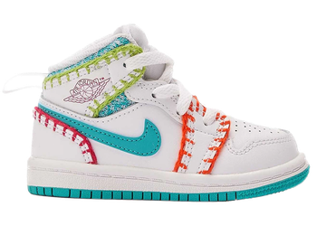 Jordan 1 Mid SE Washed Teal Rush Pink (TD) for sale