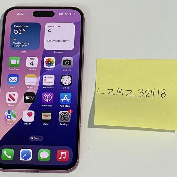 Apple iPhone 16 Plus - Verizon, 128 GB, Pink, A3082