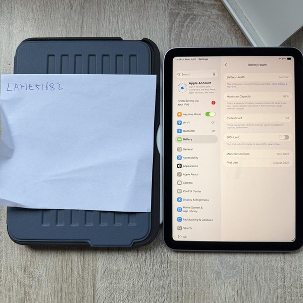 Apple iPad Mini (7th Gen) - Wi-Fi, 128 GB, Gray, A2993