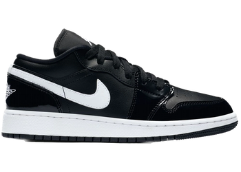 Jordan 1 Low Black Patent White (GS) for sale