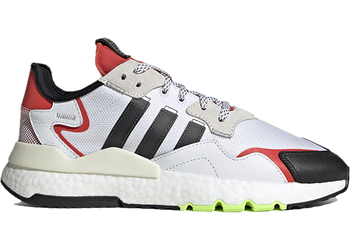 adidas Nite Jogger White Black Red for sale