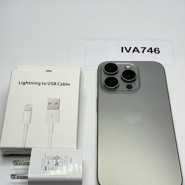 Apple iPhone 15 Pro - Unlocked, 256 GB, Natural, A2848