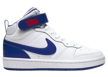 Nike Court Borough Mid 2 White Game Royal (GS) for sale