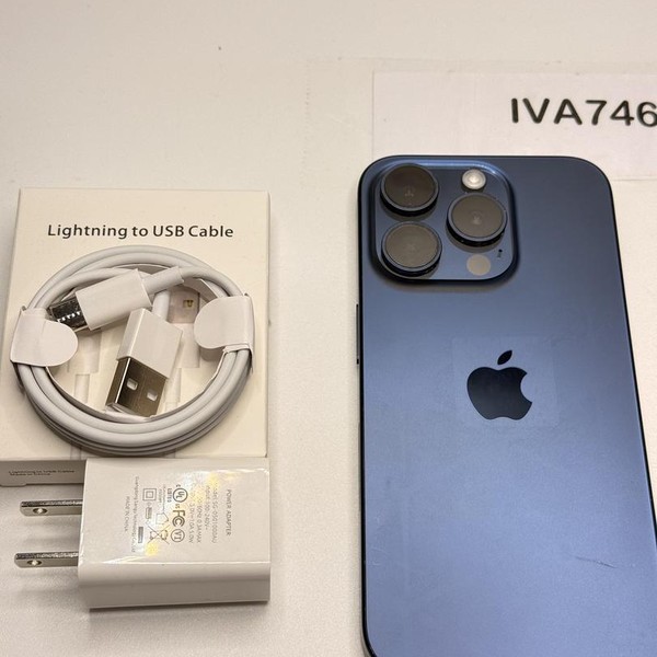 Apple iPhone 15 Pro - Unlocked, 128 GB, Blue, A2848