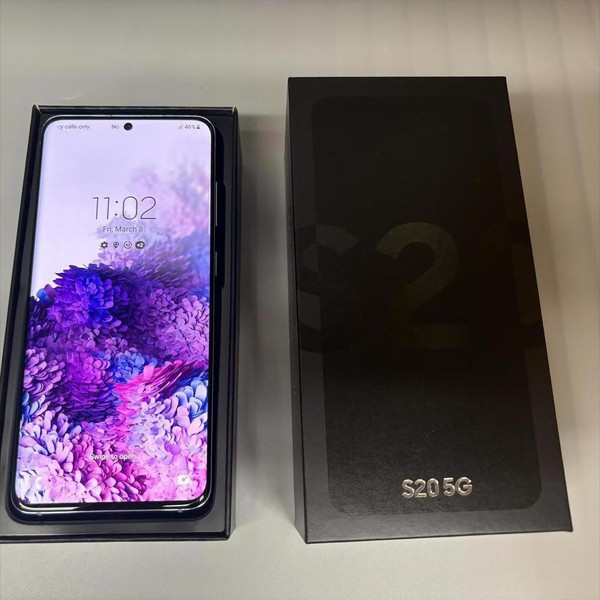 Samsung Galaxy S20 5G - Unlocked, 128 GB, Cloud Blue, 12 GB, SM-G981U1