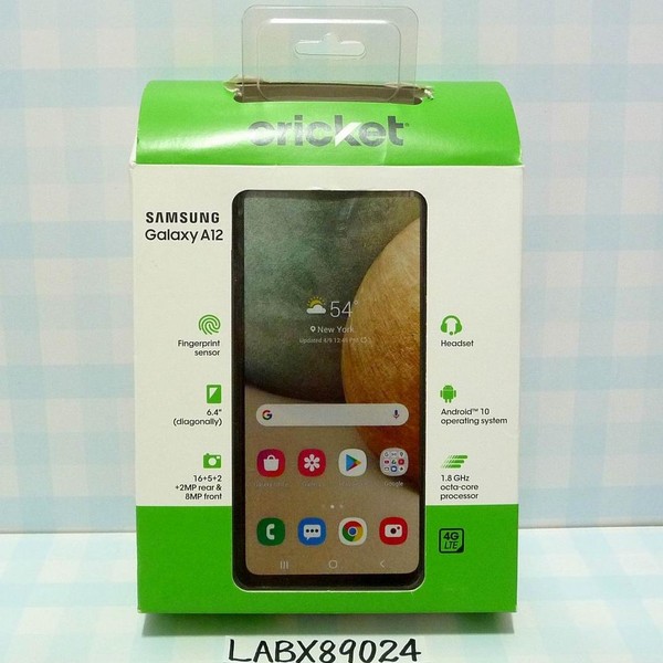 Samsung Galaxy A12 - Cricket, 32 GB, Blue, 3 GB