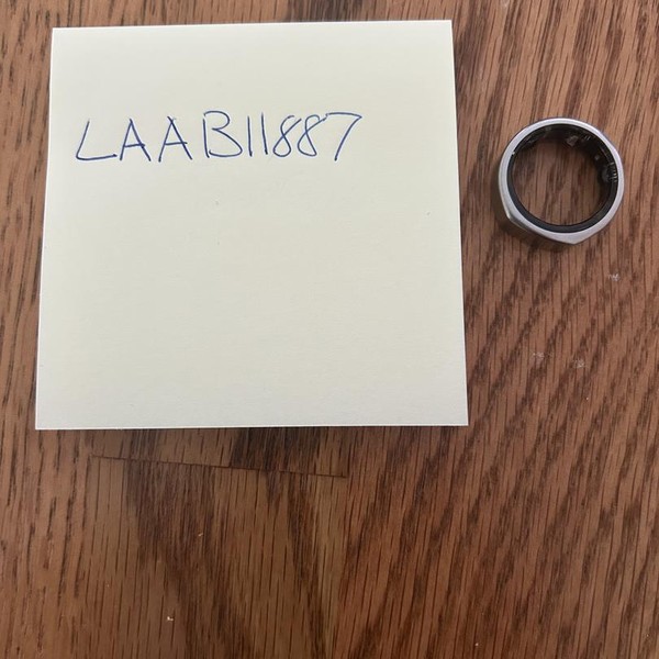 Oura Ring Gen 3 - Silver, Size 8, Heritage