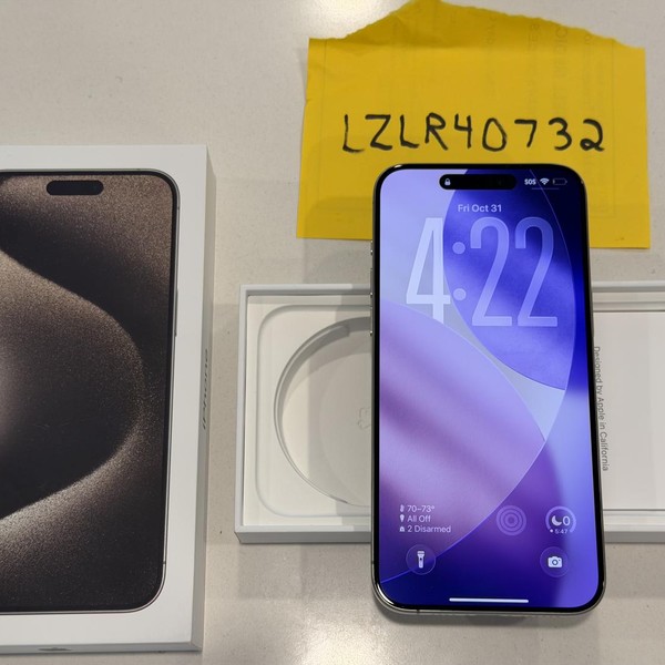 Apple iPhone 15 Pro Max - Unlocked, 256 GB, Natural, A2849