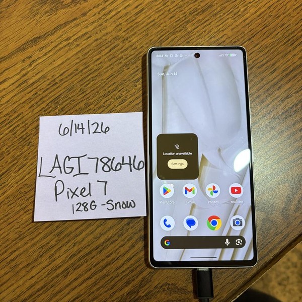 Google Pixel 7 - Unlocked, 128 GB, Snow, 8 GB, GQML3, mmWave 5G