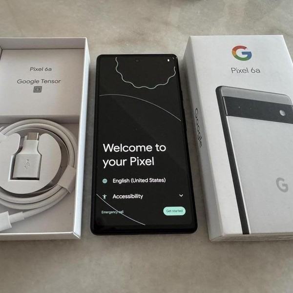 Google Pixel 6a - Unlocked, 128 GB, Chalk, 6 GB, GX7AS