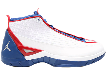 Jordan 15 SE White Blue Ribbon Red for sale