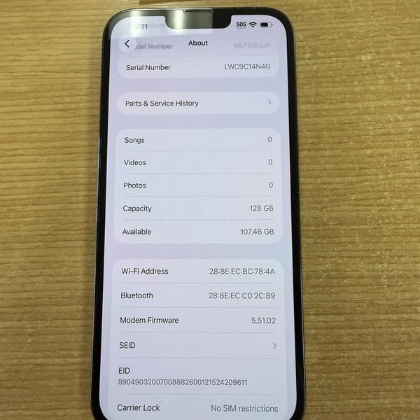 Apple iPhone 13 Pro Max - Verizon, 128 GB, Sierra Blue, A2484