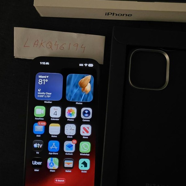 Apple iPhone 16 Pro Max - Unlocked, 256 GB, Black, A3084