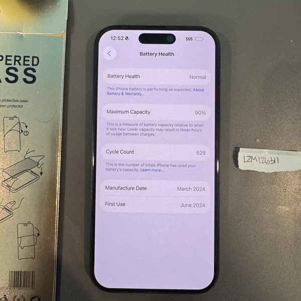 Apple iPhone 15 Pro - Unlocked, 128 GB, Black, A2848