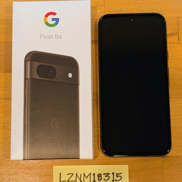 Google Pixel 8a - Unlocked, 128 GB, Obsidian, 8 GB, GKV4X, Sub-6 5G