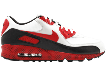Nike Air Max 90 White Sport Red Neutral Grey for sale