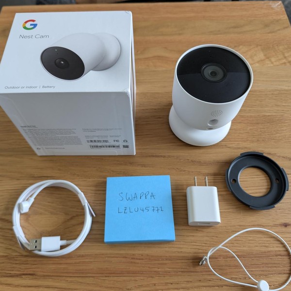 Google Nest Cam (Outdoor or Indoor) - White, Single