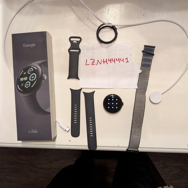 Google Pixel Watch 3 - Wi-Fi, Black, 45mm, Wi-Fi